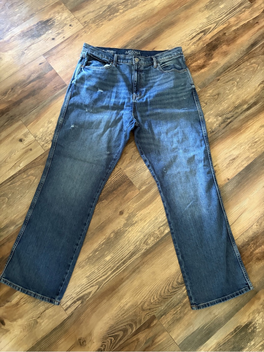 Arizona Jean Company Straight Leg Blue Denim Jeans